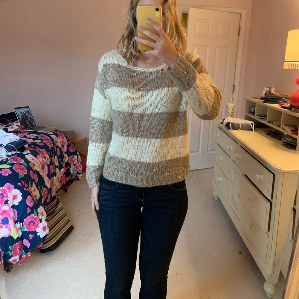 Sparkly Striped Sweater